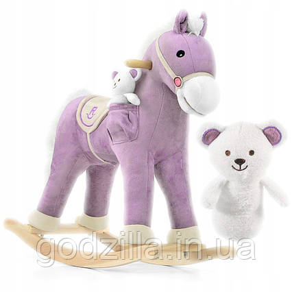 Кінь  —  гойдалка  Milly  Mally  Pony  Bruno  фіолетовий
