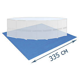 Підстилка  для  басейну  Bestway  58001,  335  х  335  см,  квадратна