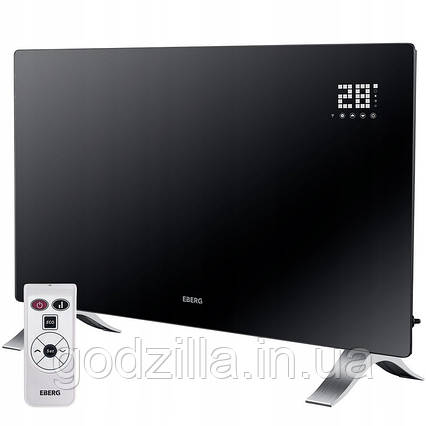 Обігрівач  сенсорний  EBERG  EVI  2000W  +  пульт  +  WiFi  управління  /  Чорний