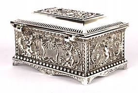 Металева  скринька  для  прикрас  Пандора  Срібляста