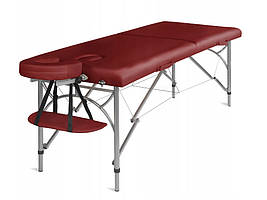 Масажний  стіл  Medimas  двосегментний  алюмінієвий  70  см  Бордовий