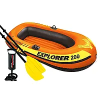 Напівторамісний  надувний  човен  Intex  58330-2  Explorer  200,  185  х  94  см,  (весла,  ручний  насос).  2