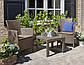 Набір пластикової садової меблів Keter Rosario Balcony SET 216938 капучіно Allibert, фото 3