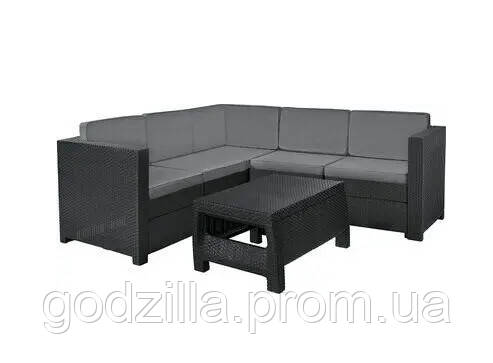 Набір пластикової садової меблів (вуглецевий диван + відбиток) Keter Provence Set With Coffee Tab, фото 1