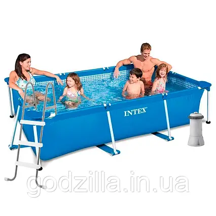Каркасний  басейн  Intex  28272  -  5,  300  х  200  х  75  см  (2  006  л/год,  тент,  підстилка,  сходи)