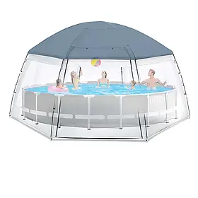 Павільйон  для  басейну  Bestway  58612.  Підходить  до  488  х  132см.  Розмір  Ø  600  х  295  см