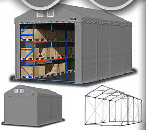 Тентовый  гараж  NAMIX  PRESTIGE  ПВХ  4  x  8  м  Высота  4м