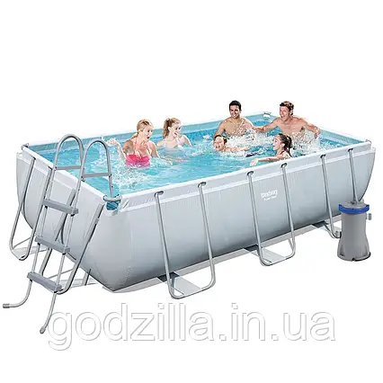 Каркасний  басейн  Bestway  56441,  404  х  201  х  100  см  (2  006  л/год,  дозатор,  сходи)