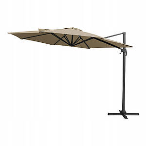 Парасолька садова KAZUAR Алюмінієва 350 см з поворотом на 360°