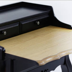 Секретер чорний прованс 62 см, фото 2