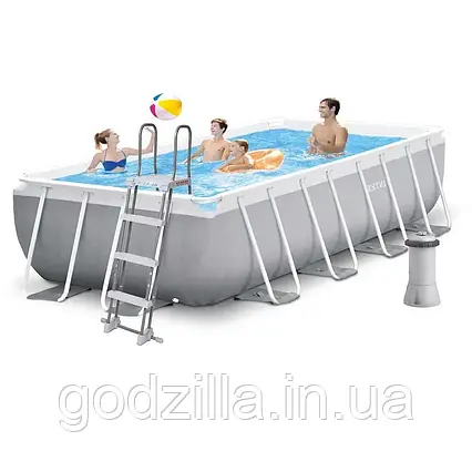 Каркасний  басейн  Intex  26790,  400  х  200  х  122  см  (2006  л/год,  сходи)