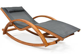 Лежак  гойдалка  Elba  дерев#39;яний  Сірий
