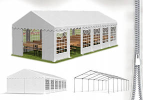 Шатро  Палатка  Садове  з  вікнами  PE  6  x  12m  240  г/м