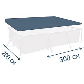 Тент-чохол  Intex  28038,  для  каркасного  басейну  ▭  300  х  200  см