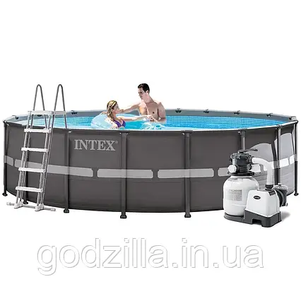 Каркасний  басейн  Intex  26330,  549  x  132  см  (6  000  л/год,  сходи,  тент,  підстилка)