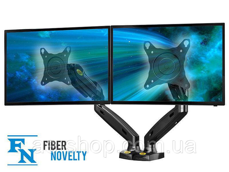 Кронштейн  настільний  для  двох  моніторів  17"  –  27"  NB  F80  x  2