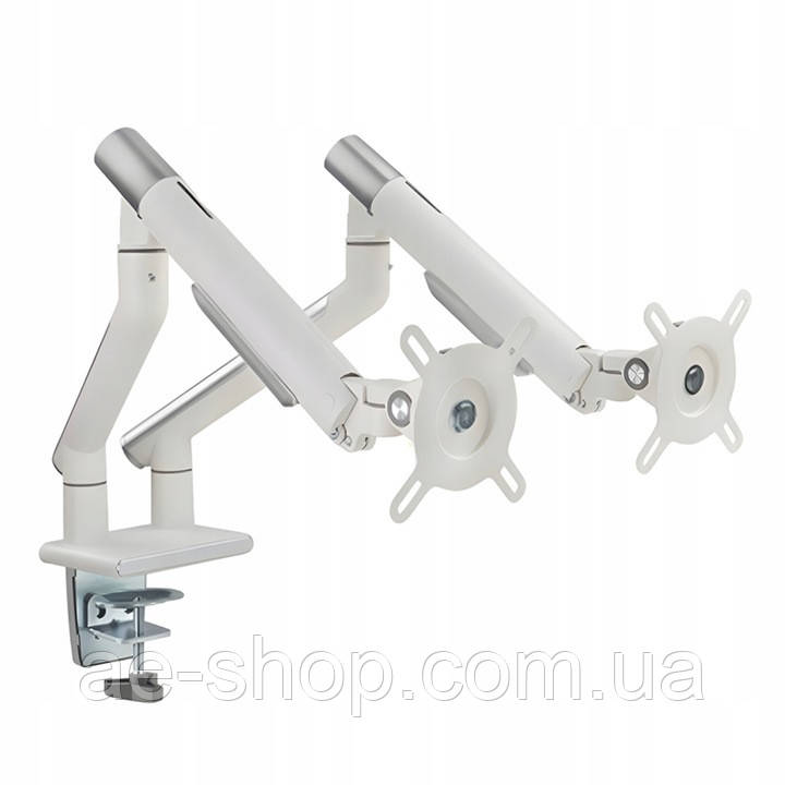 Кронштейн настільний білий для двох моніторів 17"-32" BS02