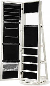 Зеркало шафи для біжутерії на весь зріст із поворотом на 360°