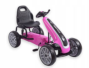 Дитячий  картинг  Milly  Mally  Power  з  педалями  Рожевий
