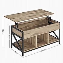 Журнальный столик RB0999 100х50 см Беж, фото 3