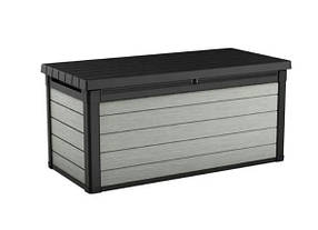 Садовий ящик для зберігання Keter Denali 380 Л Deck Box скриня сіра