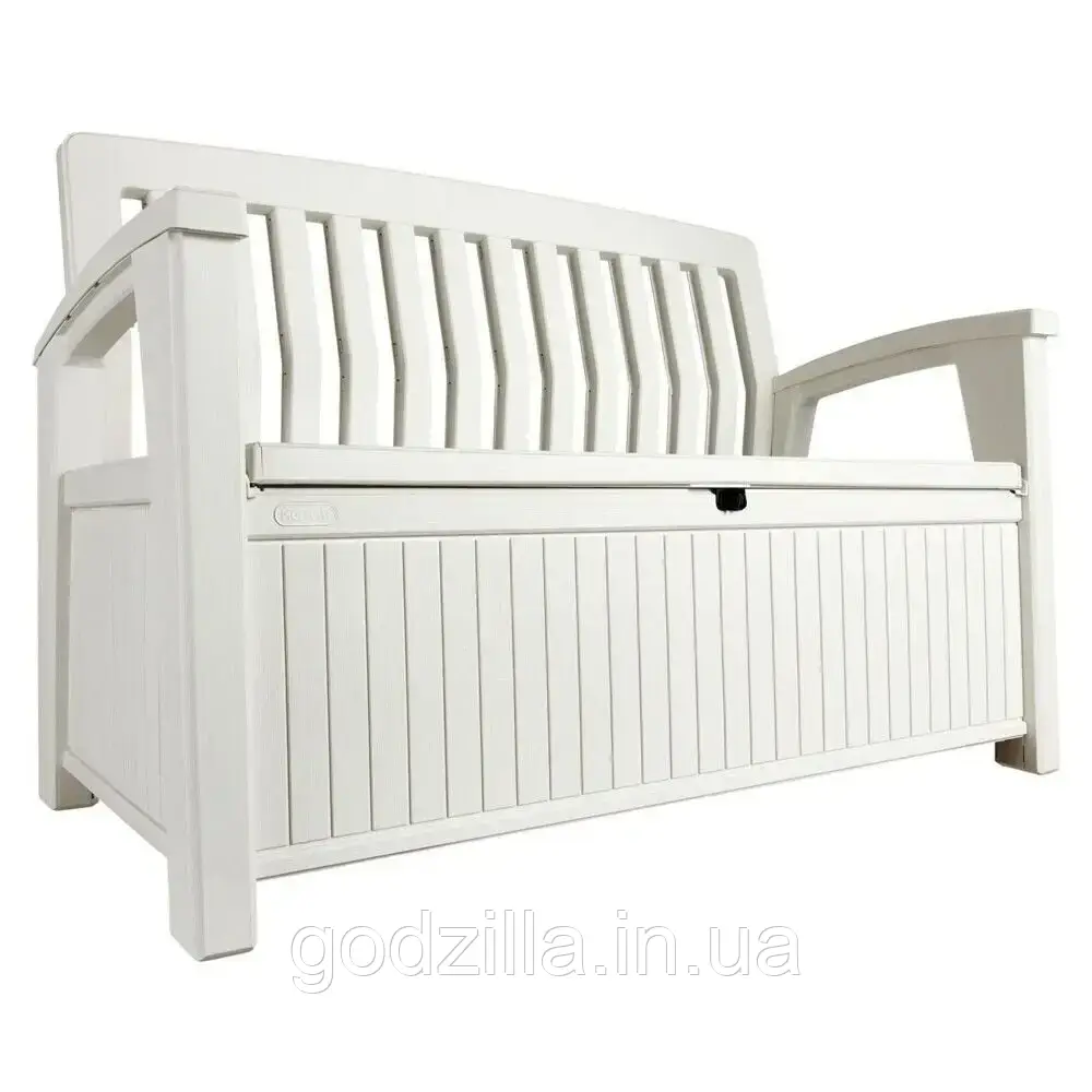 Скамейка-ящик  для  хранения  Keter  Patio  Storage  Bench  белый