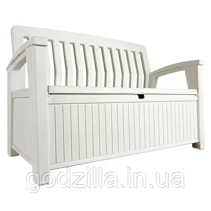 Скамейка-ящик  для  хранения  Keter  Patio  Storage  Bench  белый