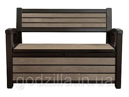 Лава-скринька для зберігання Keter Hudson Storage Bench 227л. Коричнева