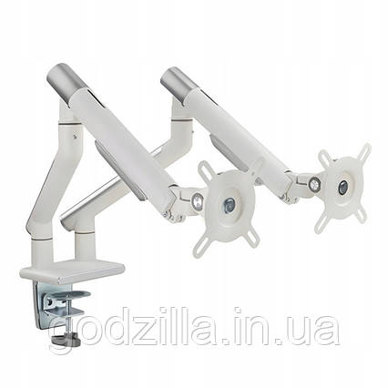 Кронштейн настільний білий для двох моніторів 17"-32" BS02