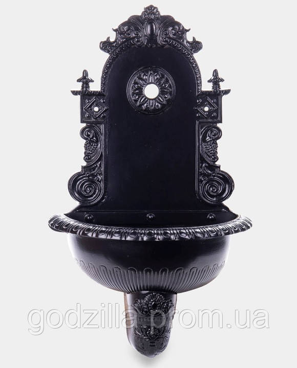 Мийка садова вулична алюмінієва Чорна з краном, фото 1