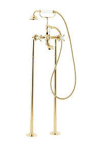 Змішувач  для  ванни  ретро  золотий