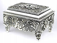 Срібна  скринька  для  прикрас  "  Букет  Роз"