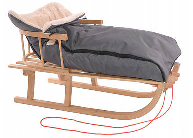 Санки  дерев#39;яні  зі  спинкою  й  теплим  матрацом  Різні  кольори