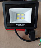 Прожектор Led Vestum  10 Вт з датчиком руху та освітленості Вуличний ліхтар зовнішнього освітлення фасадний світильник, фото 4