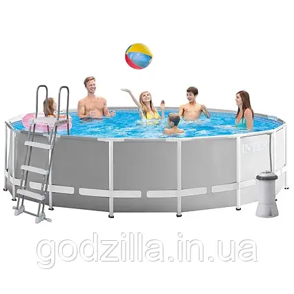 Каркасний  басейн  Intex  26726,  457  x  122  см  (3  785  л/год,  сходи,  тент,  підстилка)