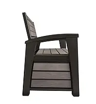 Лава-скринька для зберігання Keter Hudson Storage Bench 227л. Коричнева, фото 5