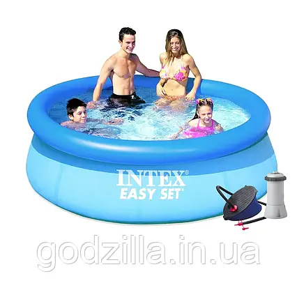 Надувний  басейн  Intex  28110  -  4,  244  х  76  см  (2006  л/год,  підстилка,  тент,  насос)