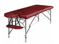Масажний  стіл  Medimas  двосегментний  алюмінієвий  70  см  Бордовий
