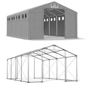 Тентовый  гараж  WINTER  PLUS  ПВХ  560г/м  5  x  8  Высота  3м