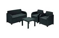 Набір  пластикових  садових  меблів  KETER  GEORGIA  SET216742  графіт