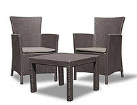 Набір  пластикових  садових  меблів  Keter  Rosario  Balcony  SET  216939  коричневий  Allibert