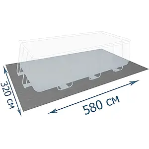 Захисна  підстилка  під  басейн  InPool  55343,  ▭  580  х  320  см