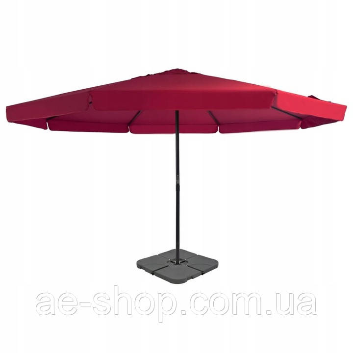 Велика  парасолька  Greatstore  500  x  385  см  +  Обважнювач  Червоний