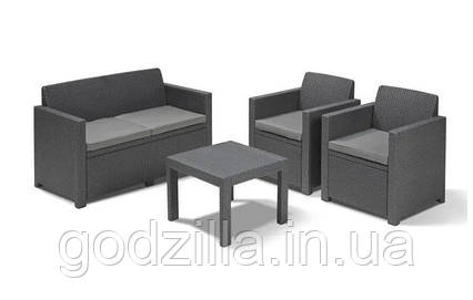 Набір  пластикових  садових  меблів  Keter  Alabama  Set  213968  графіт