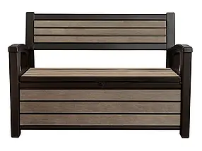 Лава-скринька для зберігання Keter Hudson Storage Bench 227л. Коричнева