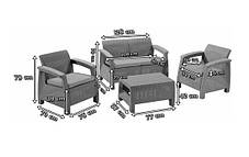 Набір пластикових меблів Keter Bahamas Set Капучіно, фото 2