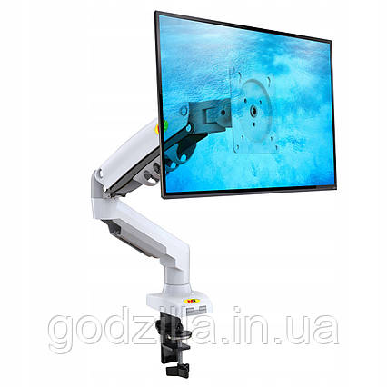 Кронштейн настільний білий NB F80W для монітора 17"-30"