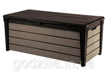 Скринька для зберігання Keter Brushwood Storage Box 455л. скриня для саду коричнева