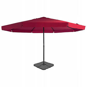 Велика  парасолька  Greatstore  500  x  385  см  +  Обважнювач  Червоний
