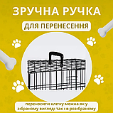Вольєри та клітки для собак Металева клітка переноска для собак XXL (122x76x83 см), фото 6